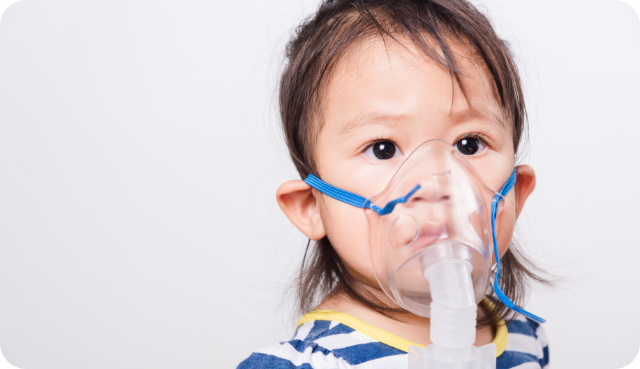 호흡기를 찬 아이